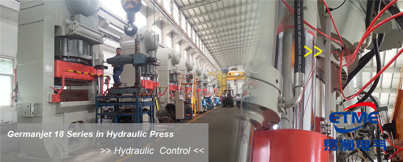 磁致伸縮位移傳感器在keda液壓磚機上使用