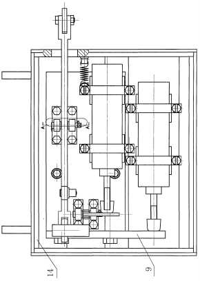 帶直線位移傳感器的車輪檢測封閉式測頭機構(gòu)