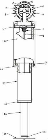 帶拉繩位移傳感器的長行程多級(jí)升降裝置