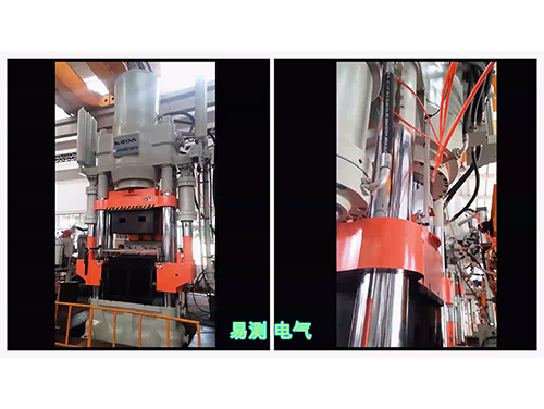 伺服液壓機上使用磁致伸縮位移傳感器控制模具開度